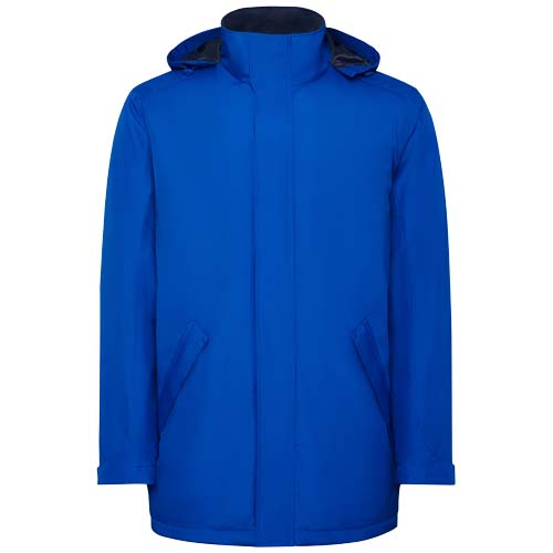 Veste parka promotionnelle matelassée imperméable homme America Bleu royal